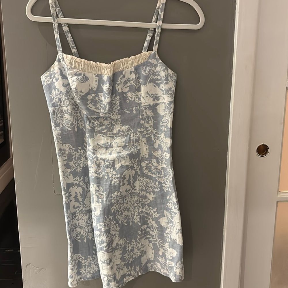 COPY - Linen reformation mini dress